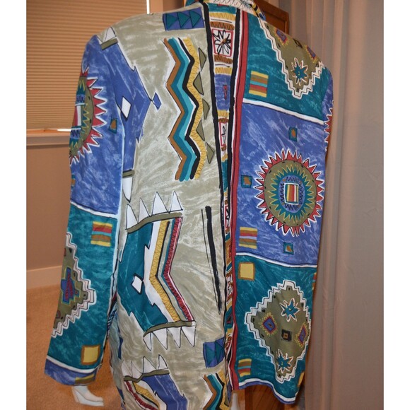 Vintage Blazer Aztec Rio Mod Oversize Style - Picture 2 of 6